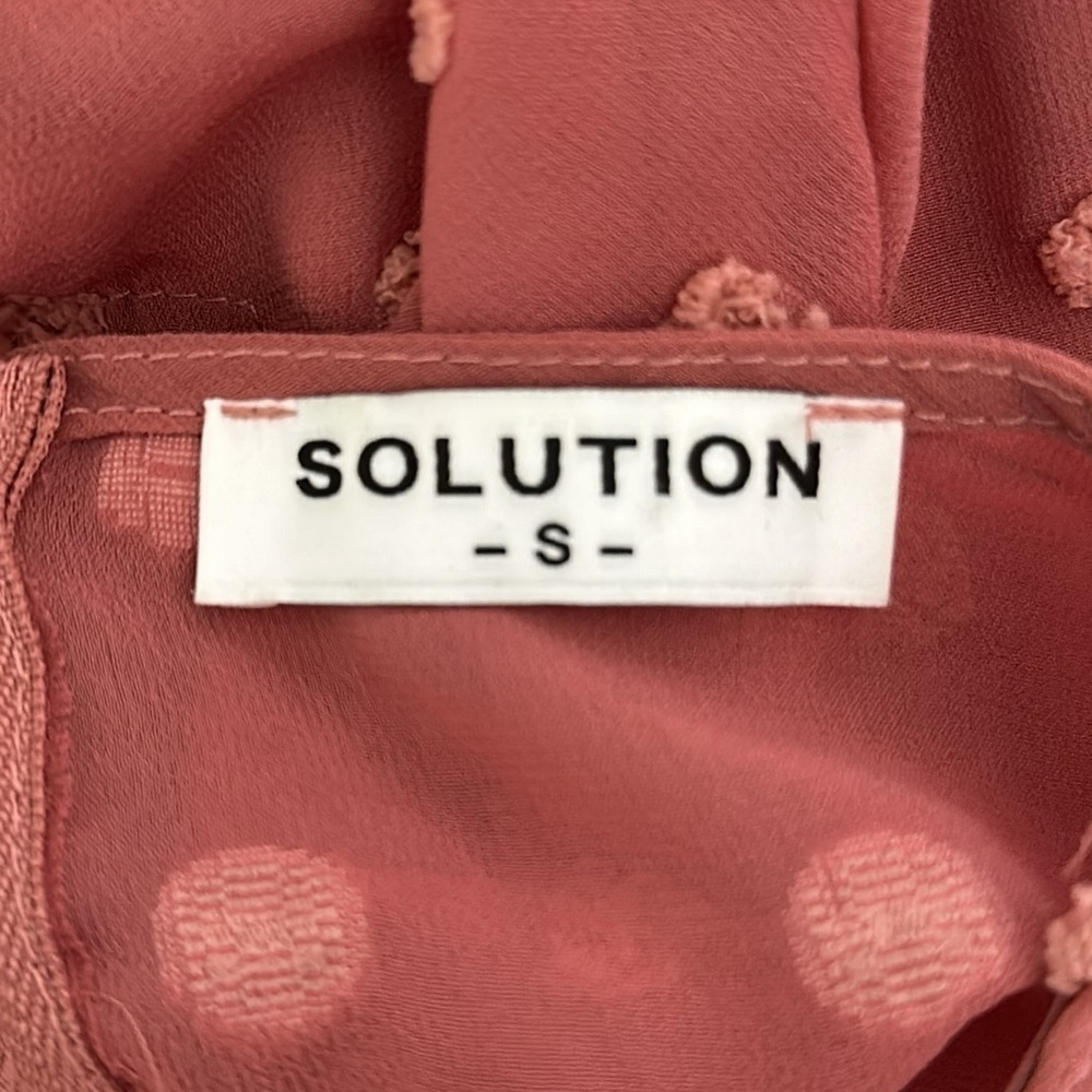 Solution Dotty Dress Mauve small NWOT - Picture 9 of 12